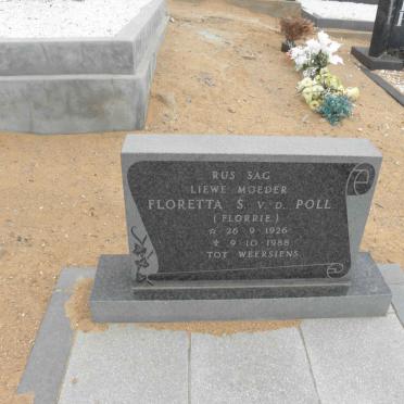 POLL Floretta S., v.d. 1926-1988