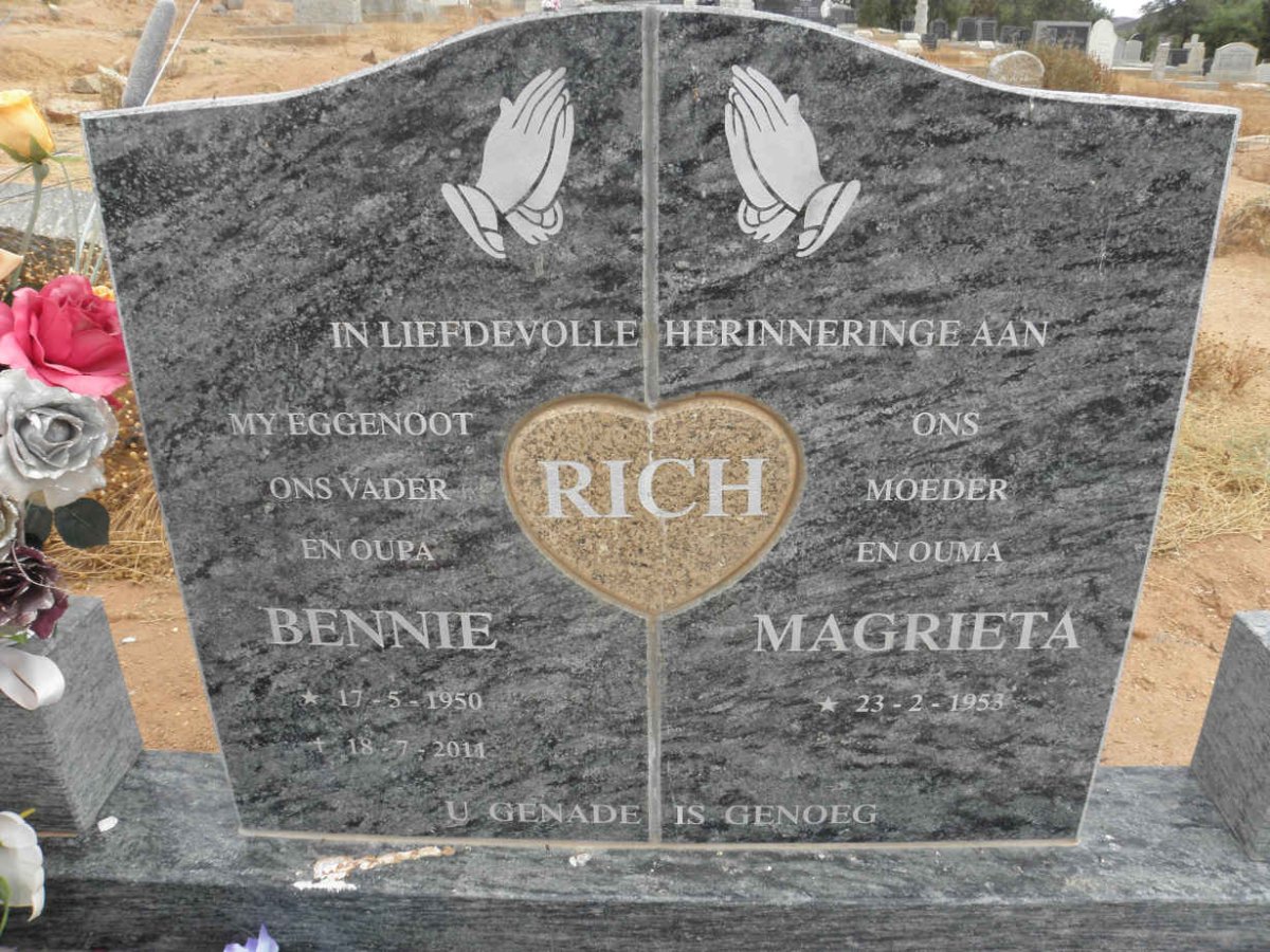 RICH Bennie 1950-2011 & Magrieta 1953