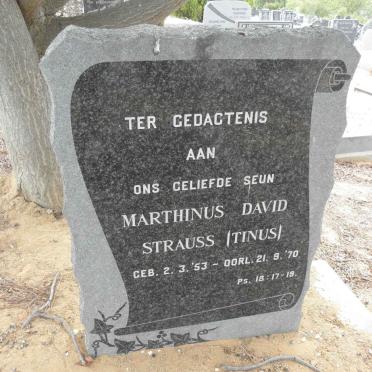 STRAUSS Marthinus David 1953-1970