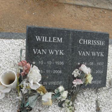 WYK Willem, van 1936-2008 &amp; Chrissie 1937-2004