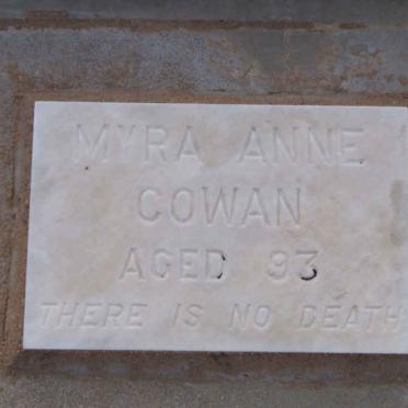 COWAN Myra Anne