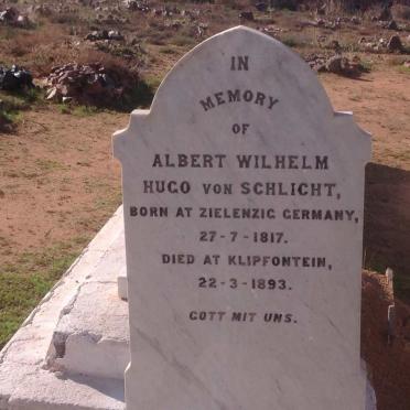 SCHLICHT Albert Wilhelm Hugo, von 1817-1893