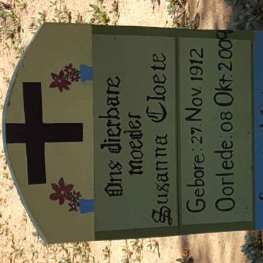 CLOETE Susanna 1912-2009