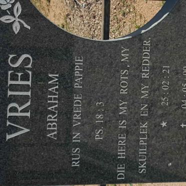 VRIES Abraham 1921-1999