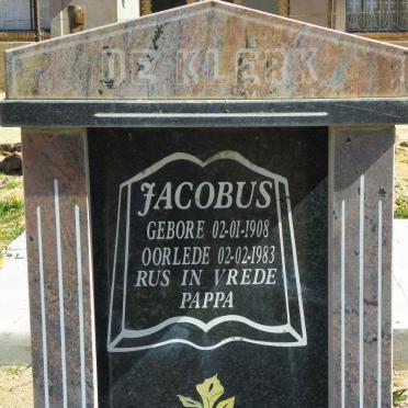 KLERK Jacobus, de 1908-1983