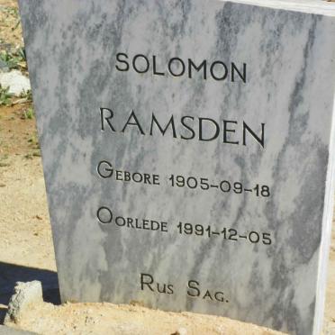RAMSDEN Solomon 1905-1991