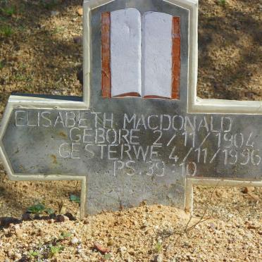 MACDONALD Elisabeth 1904-1996