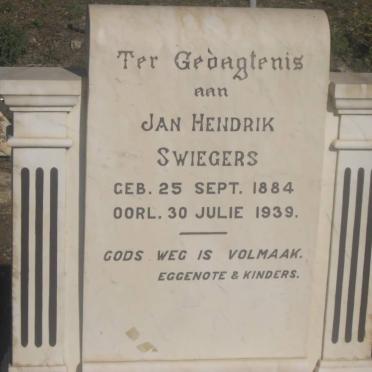 SWIEGERS Jan Hendrik 1884-1939
