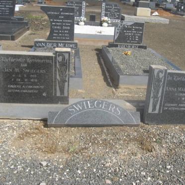 SWIEGERS Jan H. 1903-1976 &amp; Anna Maria E. LOUW 1893-1974