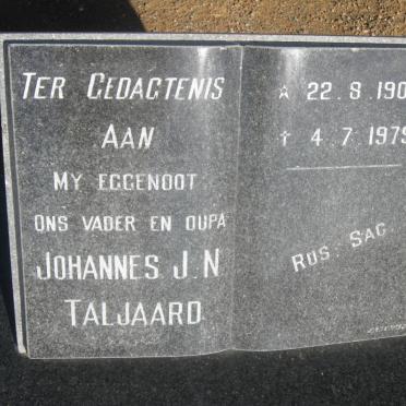 TALJAARD Johannes J.N. 1909-1979