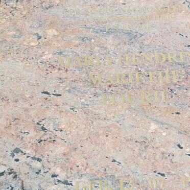 FOURIE Jan Andries Stefanus 1944-2011 &amp; Maria Hendrina 1952-2011