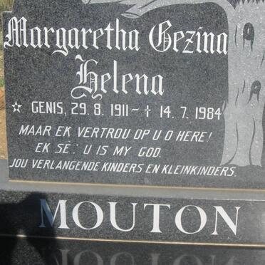 MOUTON Paul Hendrik 1911-1982 &amp; Margaretha Gezina Helena GENIS 1911-1984