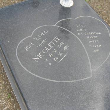 MYBURGH Nicolette 1942-1987
