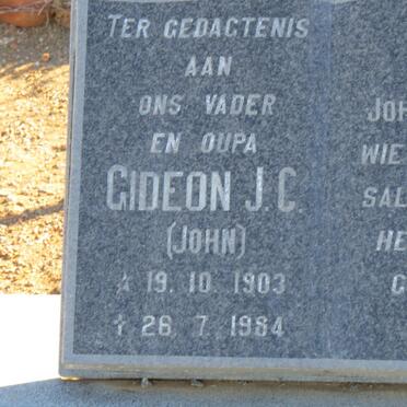 BOTHA Gideon J.C. 1903-1984 &amp; Anna E. 1908-1983