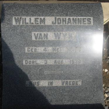 WYK Willem Johannes., van -1930