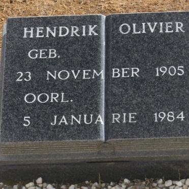 OLIVIER Hendrik 1905-1984