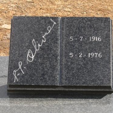 OLIVIER F.P. 1916-1976