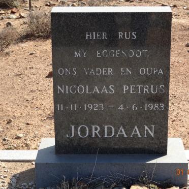 JORDAAN Nicolaas Petrus 1923-1983