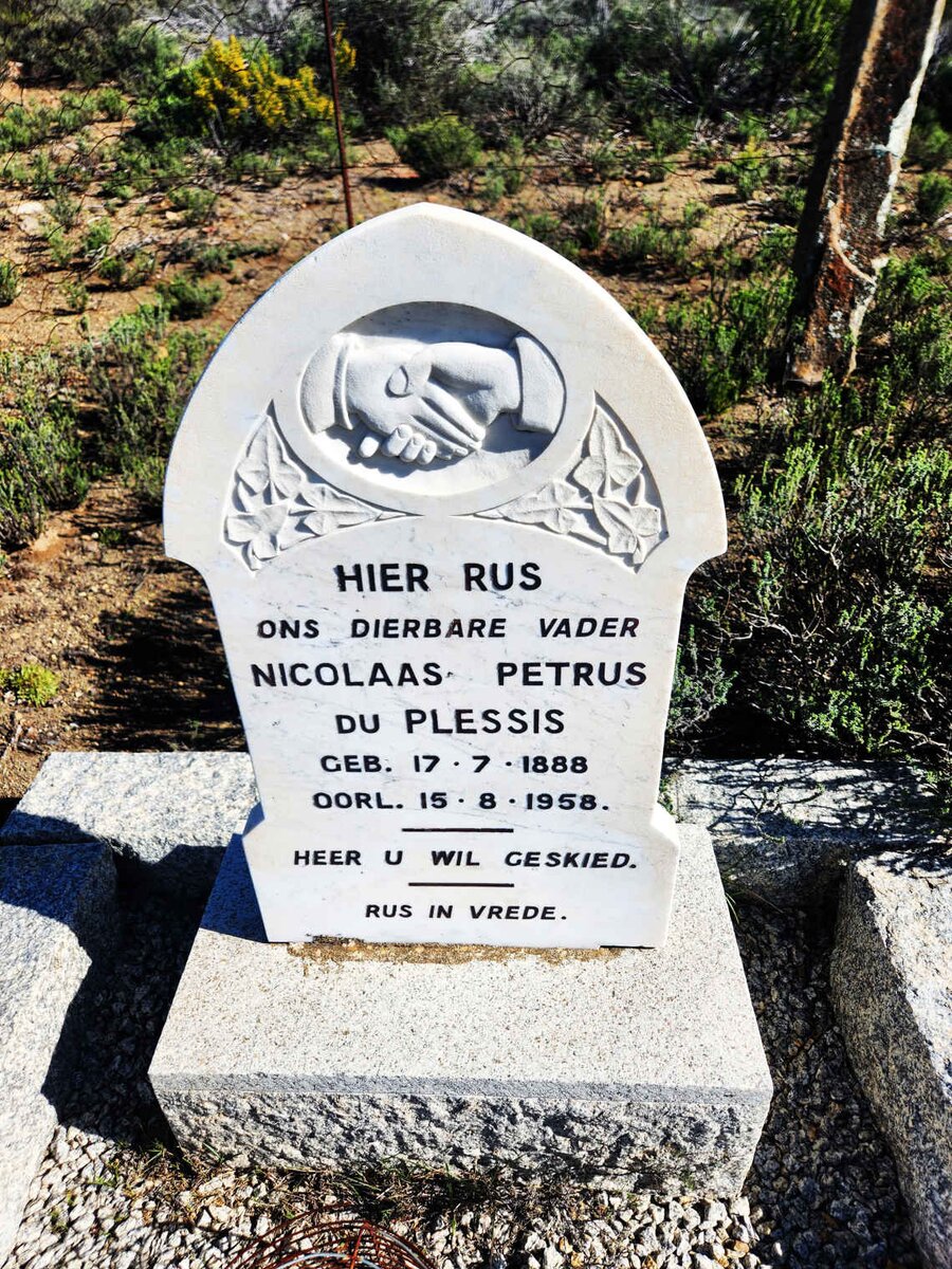 PLESSIS Nicolaas Petrus, du 1888-1958