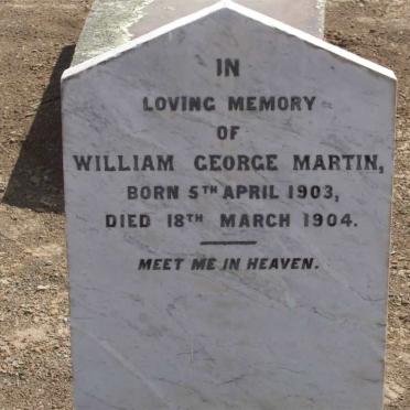 MARTIN William George 1903-1904