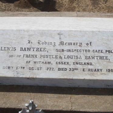 BAWTREE Lewis 1877-1903