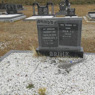 BRINK Cornelius J. 1919-1992 &amp; Ella J.J. SNYMAN 1917-