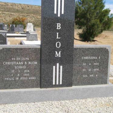 BLOM Christiaan B. 1914-1993 &amp; Christina F. 1920-1974