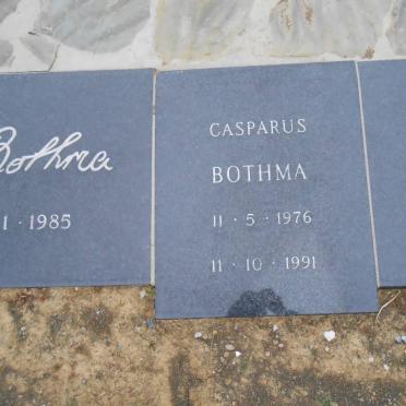 BOTHMA Andries 1937-1985 :: BOTHMA Casparus 1976-1991