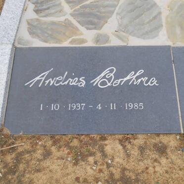 BOTHMA Andries 1937-1985