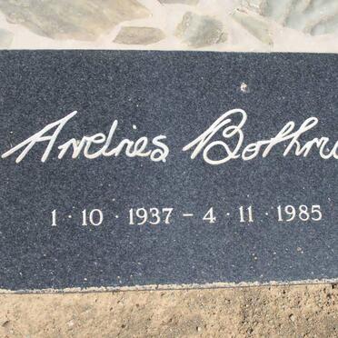 BOTHMA Andries 1937-1985