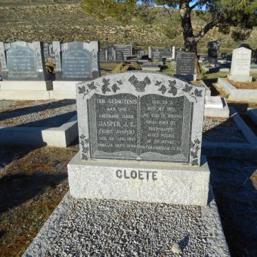 CLOETE Jasper J.E. 1872-1949