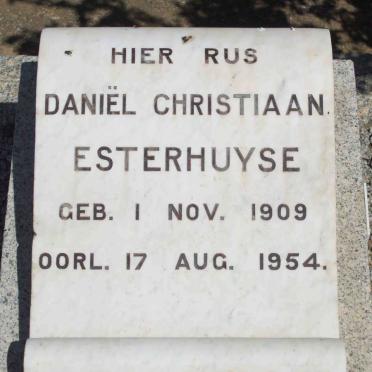 ESTERHUYSE Daniël Christiaan 1909-1954