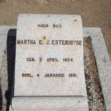 ESTERHUYSE Martha E.J. 1924-1961