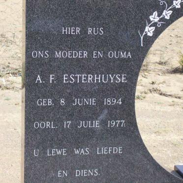 ESTERHUYSE A.F. 1894-1977
