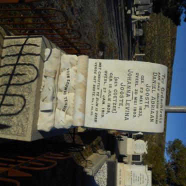 JOOSTE Daniel Adriaan 1833-1903 &amp; Johanna Levina COETZEE 1838-1919