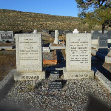 JORDAAN Stefanus Christiaan 187?-1946 &amp; Elsje Wilhelmina Sofia DE LA FONTIJN 1891-1963