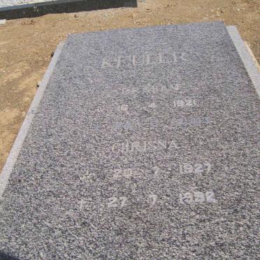 KEULER Abraham 1921-2003 &amp; Chrisna 1927-1992