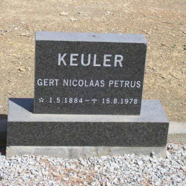 KEULER Gert Nicolaas Petrus 1884-1978