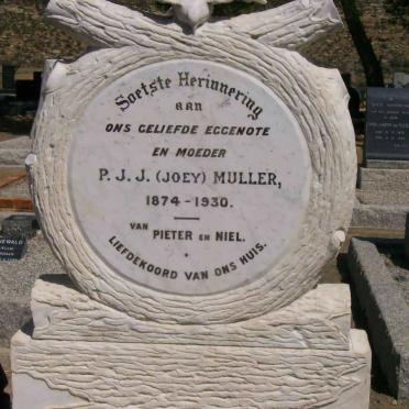 MULLER P.J.J. 1874-1930