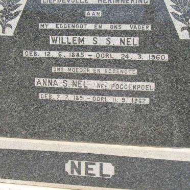 NEL Willem S.S. 1885-1960 &amp;  Anna S. POGGENPOEL 1891-1962