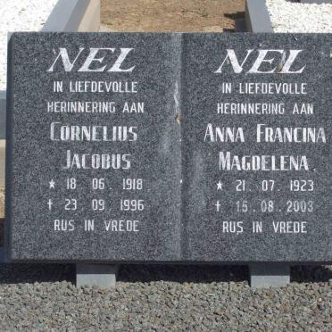 NEL Cornelius Jacobus 1918-1996 &amp; Anna Francina Magdalena 1923-2003
