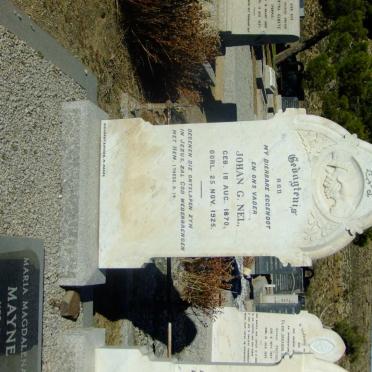NEL Johan G. 1870-1925 &amp; Johanna C. 1874-1972