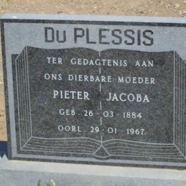 PLESSIS Pieter Jacoba, du 1884-1967