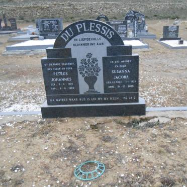PLESSIS Petrus Johannes, du 1920-1990 &amp; Susanna Jacoba LE ROUX 1935-2005 