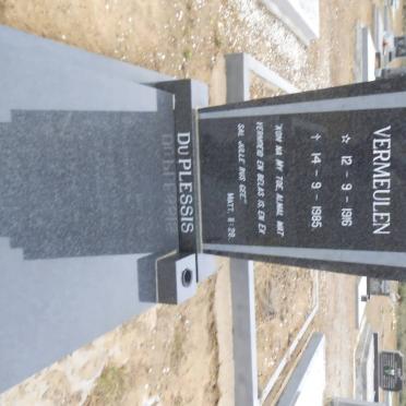 PLESSIS Carel Aaron Vermeulen, du 1916-1985 