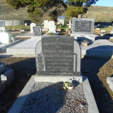 PLESSIS Johanna Hendrika, du formerly VISAGIE nee HOUGH 1897-1960