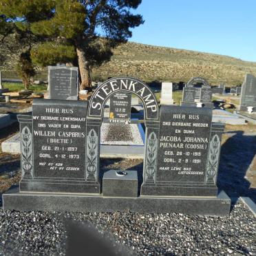 STEENKAMP Willem Casparus 1897-1973 &amp; Jacoba Johanna PIENAAR 1915-1991