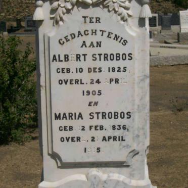 STROBOS Albert 1825-1905 &amp; Maria 1836-1915
