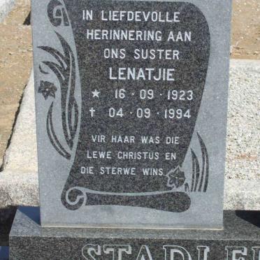 STADLER Lenatjie 1923-1994