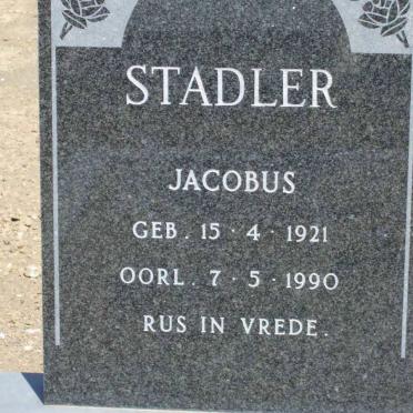 STADLER Jacobus 1921-1990